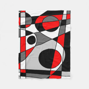 Abstract #73 fleece blanket