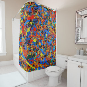 Abstract #744 Veronica Shower Curtain
