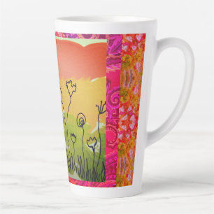 Abstract 7  latte mug
