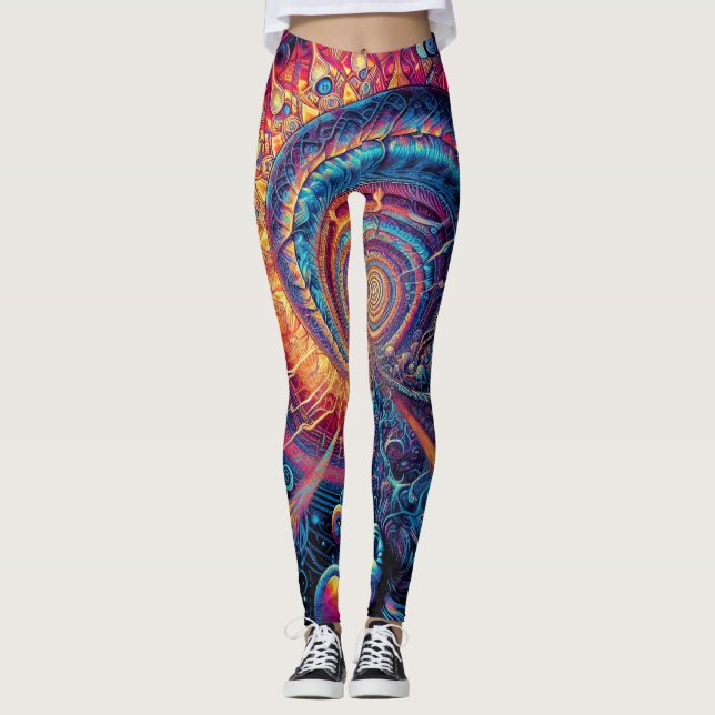Abstract 801 Leggings (Front)