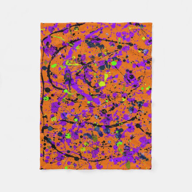 Abstract #901 fleece blanket (Front)