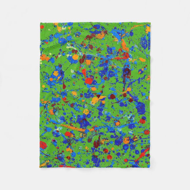 Abstract #905 fleece blanket (Front)