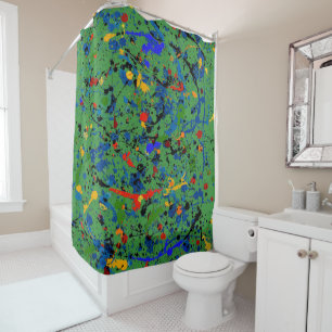 Abstract #908 shower curtain