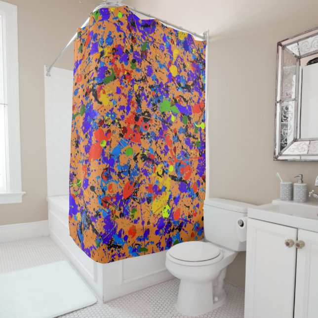 Abstract #912 Customisable Shower Curtain (In Situ)
