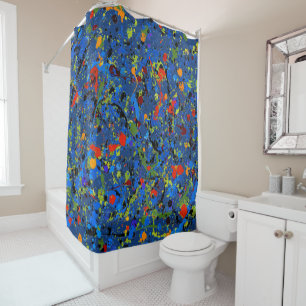 Abstract #913 shower curtain
