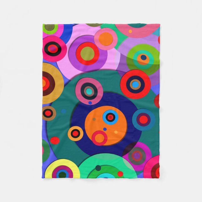 Abstract #928 fleece blanket (Front)