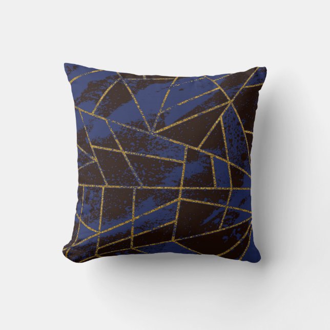 Abstract #941 Blue Cushion (Front)