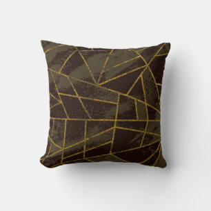 Abstract #941 Brown Cushion