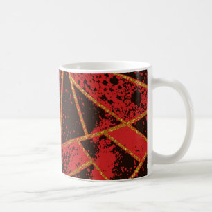 Abstract #942 Red Coffee Mug