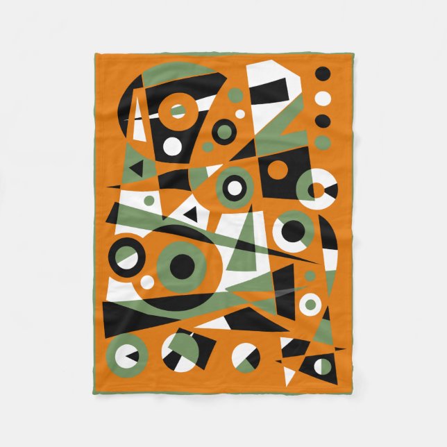 Abstract #977 fleece blanket (Front)