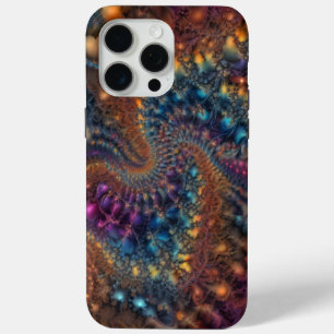 Abstract abstraction of fractals iPhone 15 pro max case