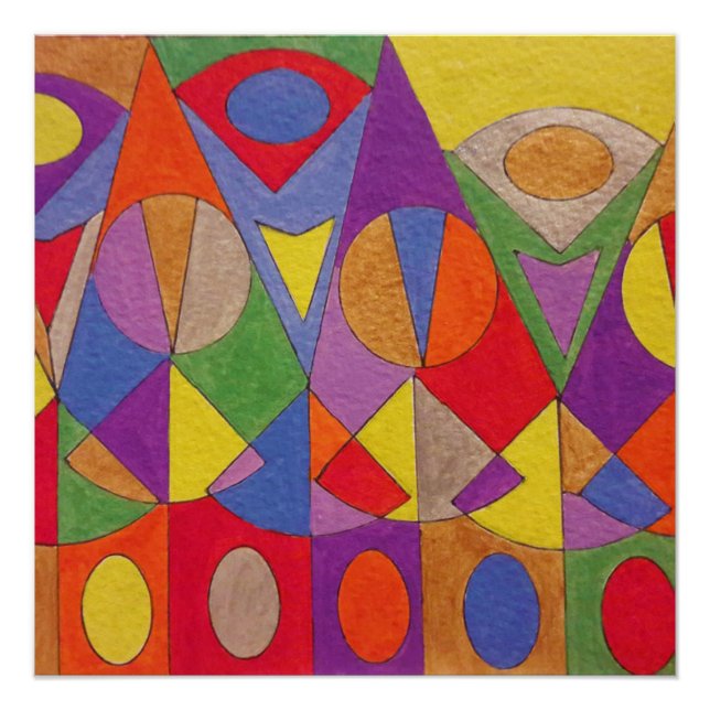 Abstract Acrylic 1 Poster (Front)