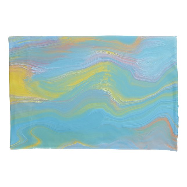 Abstract Acrylic Flow - Summer Breezes Pillowcase (Front)