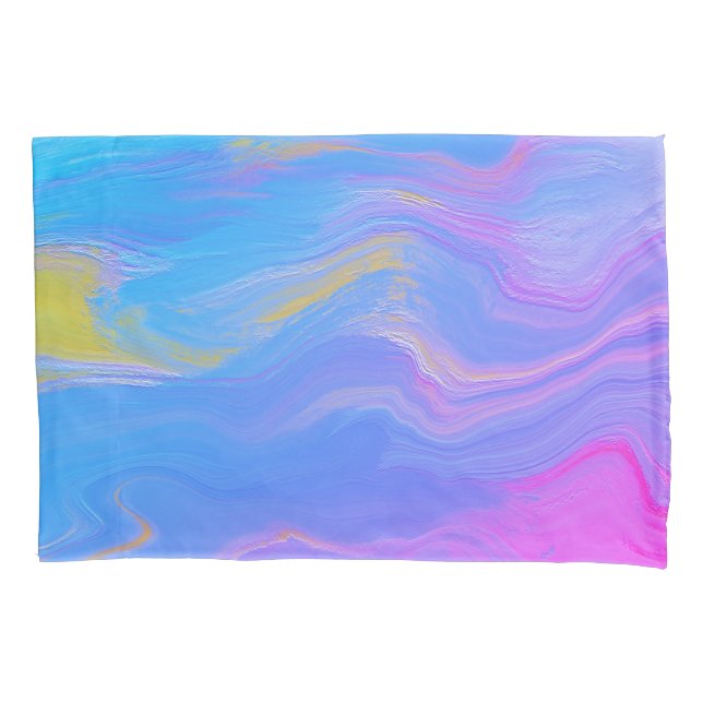 Abstract Acrylic Flow - Summer Breezes Pillowcase (Front)