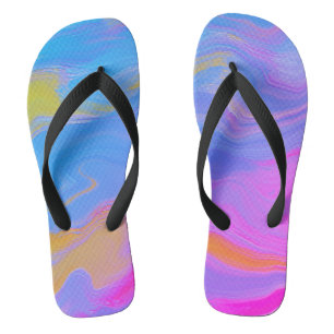Abstract Acrylic Flow - Summer Breezes Thongs