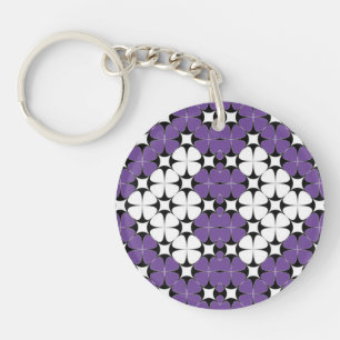 Abstract acrylic keychain