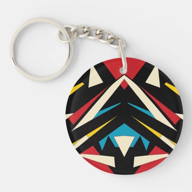 Abstract acrylic keychain (Front)