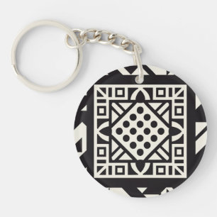 Abstract acrylic keychain
