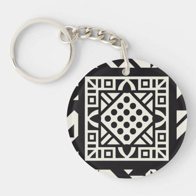 Abstract acrylic keychain (Front)