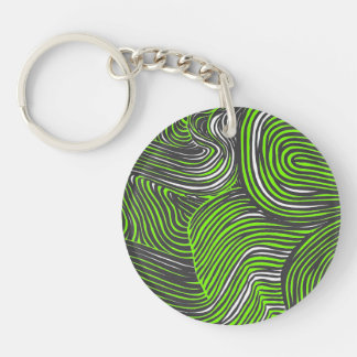 Abstract acrylic keychain