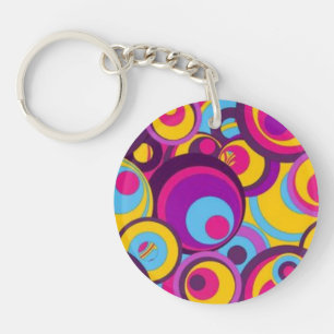 Abstract acrylic keychain