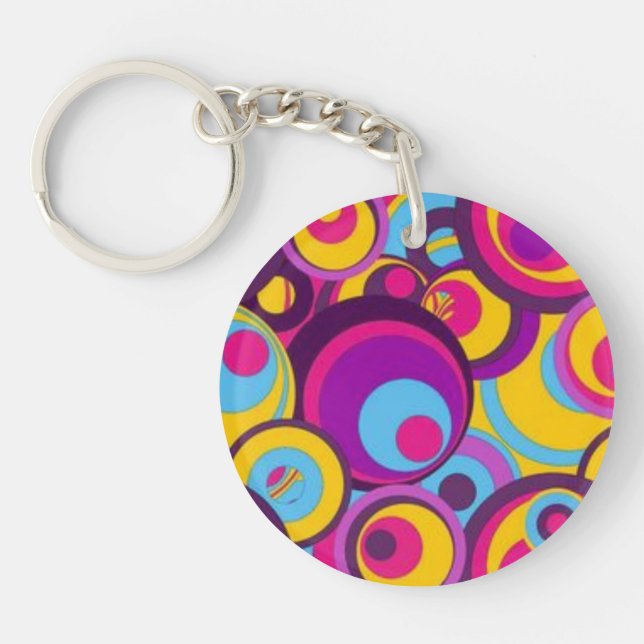 Abstract acrylic keychain (Front)