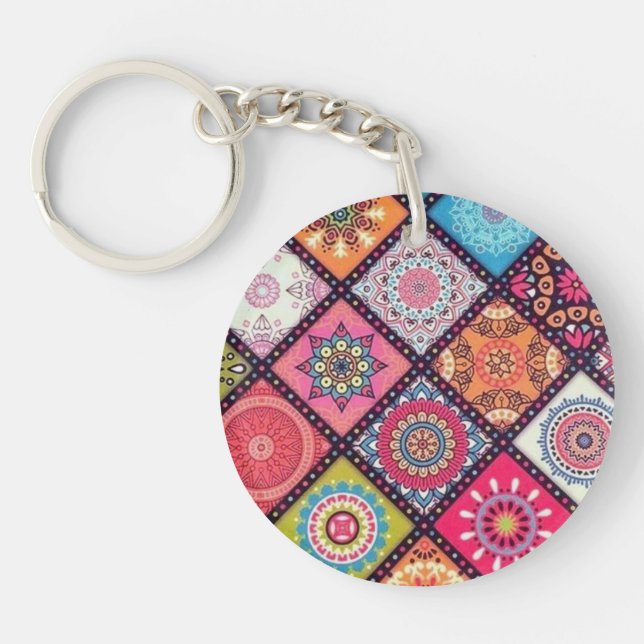 Abstract acrylic keychain (Front)