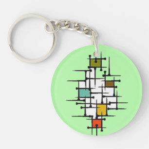 Abstract acrylic keychain