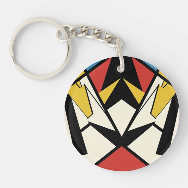 Abstract acrylic keychain (Front)