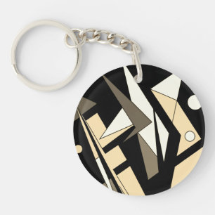 Abstract acrylic keychain
