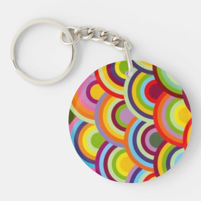 Abstract acrylic keychain (Front)