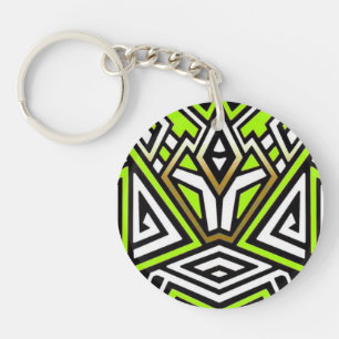 Abstract acrylic keychain