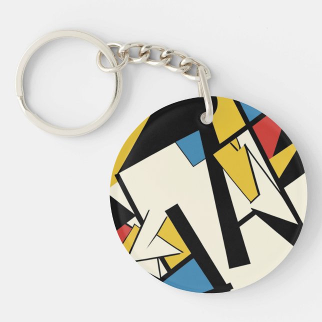 Abstract acrylic keychain (Front)
