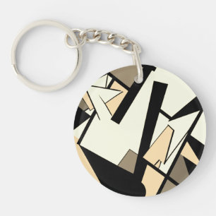 Abstract acrylic keychain