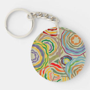 Abstract acrylic keychain