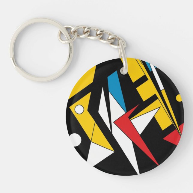 Abstract acrylic keychain (Front)