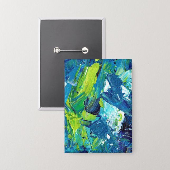 Abstract Acrylic Paint in Blue (Front/Back)