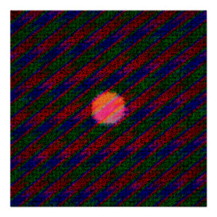 Abstract Acrylic Psychedelic Painting  Poster