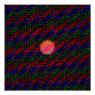 Abstract Acrylic Psychedelic Painting  Poster