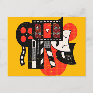 Abstract Acting Theatre  Drama theatre Holiday Postcard