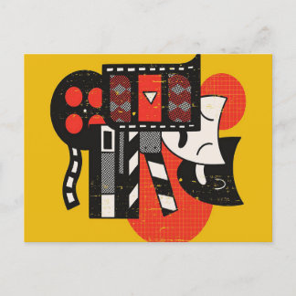Abstract Acting Theatre| Drama theatre Holiday Postcard