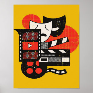 Abstract Acting Theatre| Drama theatre Poster