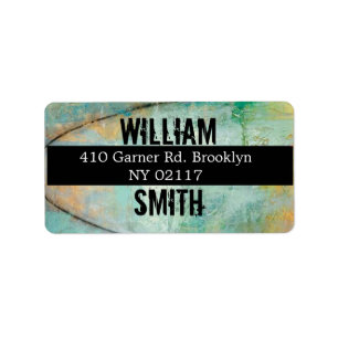 abstract address label