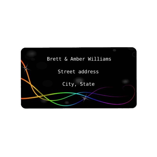 Abstract address labels (Front)