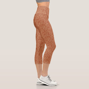 Abstract Adobe Bold and Stylish Capris Leggings