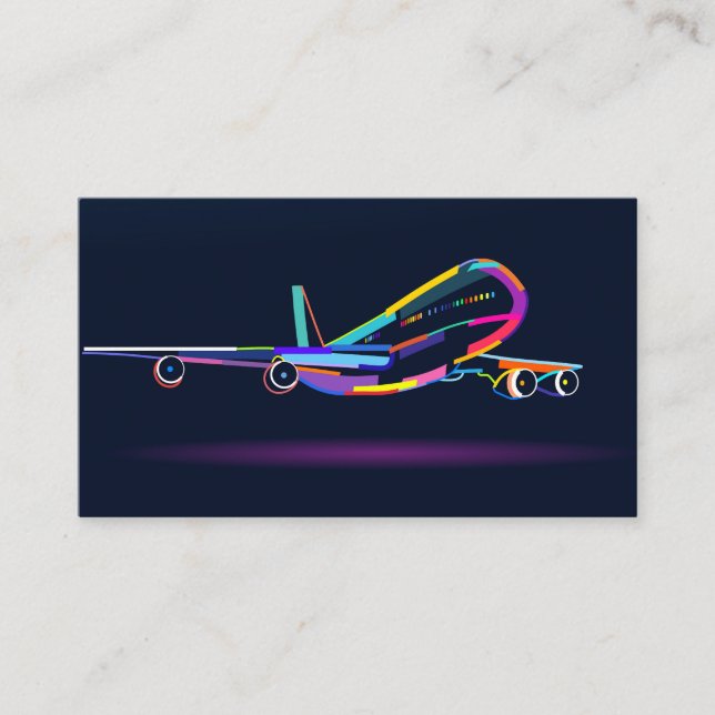 Abstract aeroplane enclosure card (Front)