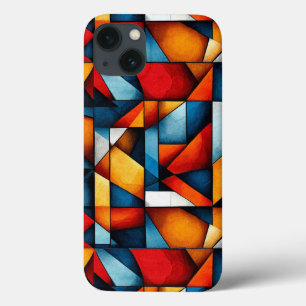 Abstract Aesthetic Trendy Modern Art iPhone 13 Case