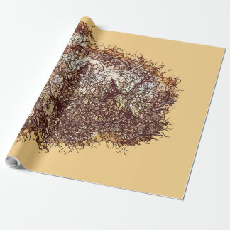 Abstract africa Lion Wrapping Paper