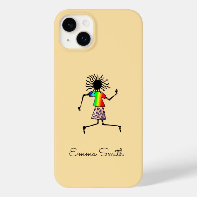 Abstract African Art Awesome Dancer Case-Mate iPhone Case (Back)