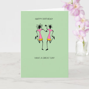 Abstract, African Art Awesome Party Birthday Card